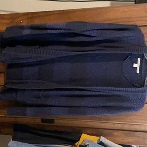 LC dark blue knit cardigan